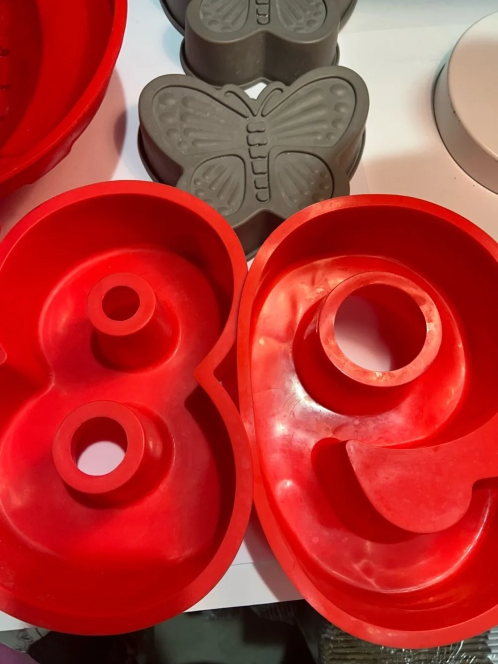 Silicone baking cake jello Mold Birthday Numbers Unicorn Butterfly Football Pans